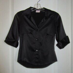 Black Blouse Size Ladies Small  [Garage]